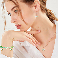 64 шт. 16 стиля подвески-цветы из натуральных смешанных драгоценных камней PALLOY-FH00140