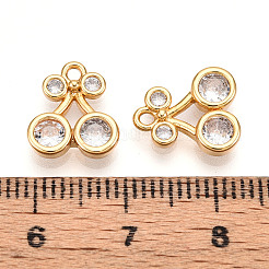Латунные микро проложить кубического циркония подвески KK-N261-110A-G