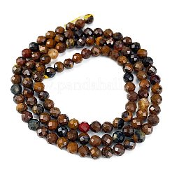 Природных тигровый глаз бисер нитей&nbsp;G-M399-03C-01