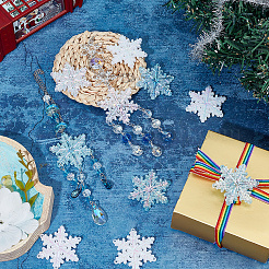 30 шт. 3-цветные акриловые звенья для люстры OACR-SC0001-59