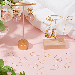 40 шт латунные серьги крючки KK-BBC0010-19G