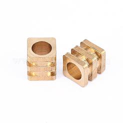 Perline di distanziatore in ottone&nbsp;KK-F713-23C-3x3mm
