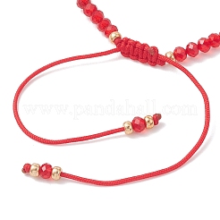2 Stück verstellbares Armband-Set aus Glasperlen und geflochtenen Glasperlen&nbsp;BJEW-MZ00287-01