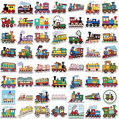 56 шт. водонепроницаемые наклейки из ПВХ с изображением мультяшного поезда&nbsp;LS-STIC-Z002-09