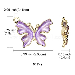 Подвески из эмали из сплава с покрытием 10 шт.&nbsp;ENAM-YW0002-50