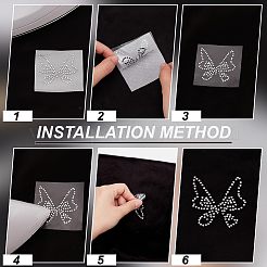 Блеск исправления горный хрусталь (термоклей на спине) DIY-FG0001-47