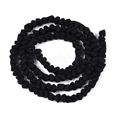 Нити из матовых непрозрачных стеклянных бусин&nbsp;LS-GLAA-N017-4mm-01