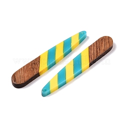 Подвески из эпоксидной смолы и орехового дерева RESI-N039-121F