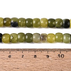 天然岫岩のヒスイのビーズ連売り  バレル  8~8.5x5.5~6mm  穴：0.8~1mm  約61~66個/連  14.76~15.16インチ（37.5~38.5cm）&nbsp;G-Q616-02A-07