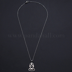 Не тускнеющие подвески из нержавеющей стали 201 NJEW-S105-JN698-45-1