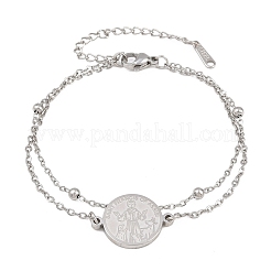 Mehrreihige Armbänder aus 304 Edelstahl&nbsp;SA-CBA7739-02P