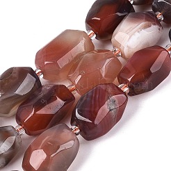 Natürliche rote Botswana Achat Perlenstränge&nbsp;G-N362-07A-06