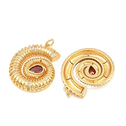 Pendentifs en laiton micro-pavé de brique réfractaire et zircon cubique&nbsp;CU-CBA3297-02G