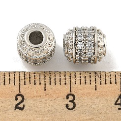 Placcatura a cremagliera in ottone micro pavé di perle di zirconi trasparenti&nbsp;KK-L215-3009P