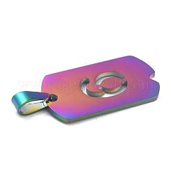 Pendentifs en acier inoxydable 304 avec placage ionique (IP)&nbsp;STAS-O127-A06