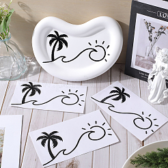 PVC-Cartoon-selbstklebende Autoaufkleber mit Strandthema&nbsp;FIND-WH0152-165C