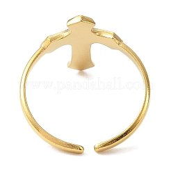 Ионное покрытие(ip) 304 нержавеющая сталь эмаль открытые манжеты кольца для женщин RJEW-F166-54G-01