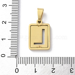 Alphabet-Anhänger aus Edelstahl 304&nbsp;STAS-S152-01G-L