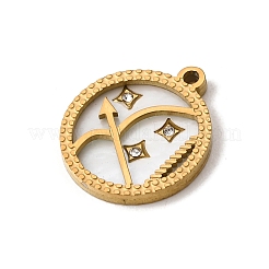 Pendentif constellations en acier inoxydable 304&nbsp;SA-CBAA9A2-06G-08