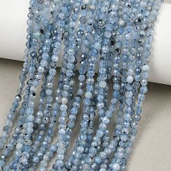 Brins de perles d'aigue-marine bleu diable naturel&nbsp;GG-CBAF158-D01-06