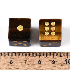Natürlicher Tigerauge geschnitzter Würfel&nbsp;T144-07A