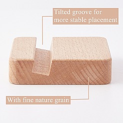 Деревянные мольберты и держатели для мобильных телефонов из бука DIY-OC0003-57