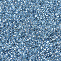 MIYUKIデリカビーズ  シリンダー  日本製シードビーズ  11/0  （db0044)シルバーライニングアクア  1.3x1.6mm  穴：0.8mm  約20000個/袋  100 G /袋&nbsp;SEED-J020-DB0044