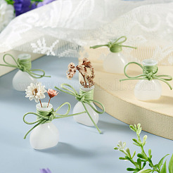 5 Stück Miniatur-Glasvasenflaschen mit Polyesterkordel&nbsp;AJEW-TAC00055