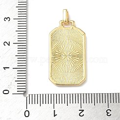 Карты таро латунные эмалевые подвески&nbsp;KK-Q068-56G-01