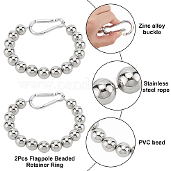 2шт браслеты из акриловых бусин&nbsp;BJEW-AN0001-84