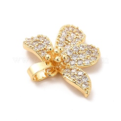 Латунные микропаве прозрачные подвески с фианитом KK-I695-027G