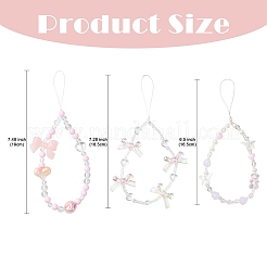 3 pz 3 stili di cinturini in plastica per cellulari&nbsp;MOBA-SZ0001-24