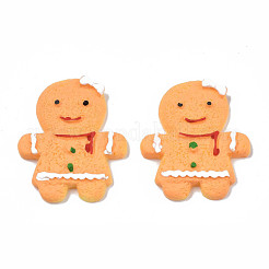 Рождественские кабошоны из непрозрачной смолы для декодирования&nbsp;CRES-N022-105A