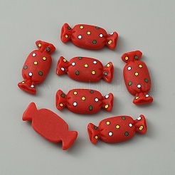 Lebensmittel-Cabochons aus undurchsichtigem Kunstharz&nbsp;RESI-WH0036-04A