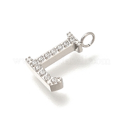 Подвески из нержавеющей стали 304 с микропаве из кубического циркония STAS-H228-06P-L