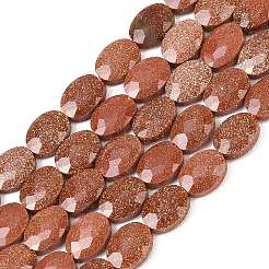 Синтетические голдстоуновские бисер пряди&nbsp;G-H349-A01-17