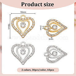 Подвески из сплава 60шт 2 цветов FIND-UN0016-34