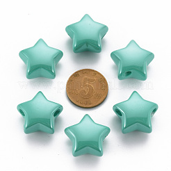 Непрозрачные акриловые бусины&nbsp;X-MACR-S372-02B-68