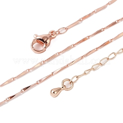 Ожерелья-цепочки из латуни для женщин NJEW-D302-35RG