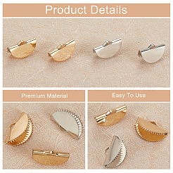 200 шт. 2-х цветные железные концы ленты IFIN-OC0001-06