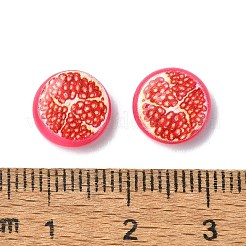 Кабошоны из непрозрачной смолы фруктовой серии CRES-Q006-01A