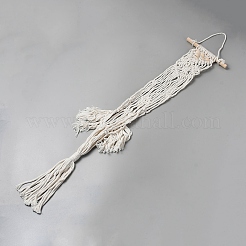 Decorazioni da parete in cotone intrecciato con macramè e borsa a rete per chitarra&nbsp;AJEW-WH0752-163A