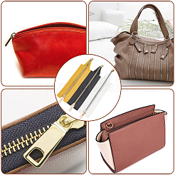 3 шт. 3 цвета pu кожа молния швейная фурнитура&nbsp;FIND-CL0001-17