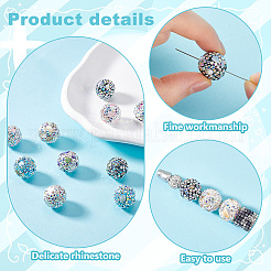 10шт 5 цвета бусины из полимерной глины ручной работы CLAY-PH0002-07