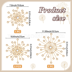 4 decorazione murale in ferro e acrilico&nbsp;AJEW-WH0871-55G