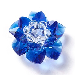 Стеклянные бусины тканые GLAA-F088-F