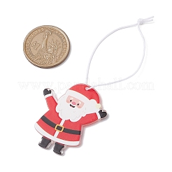 サンタクロースとノームのアクリルパーツ装飾  クリスマスツリーの飾り用のナイロン糸  ミックスカラー  112~120x31~38x2mm  3個/セット&nbsp;HJEW-JM02268
