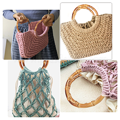 Cuir pu tricot crochet sacs clou bas&nbsp;DIY-WH0064-82