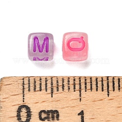 Светящиеся прозрачные акриловые бусины MACR-L011-02A