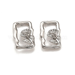 Латунь серьги EJEW-G432-01P